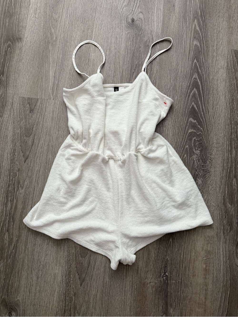 H&M White Romper with Spaghetti Straps